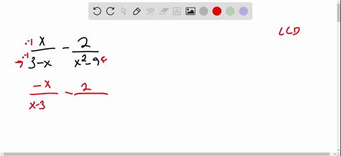 perform-the-indicated-operation-simplify-if-possible-fracx3-x-frac2x2-9