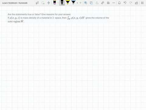 are-the-statements-true-or-false-give-reasons-for-your-answer-if-rhox-y-z-is-mass-density-of-a-mater