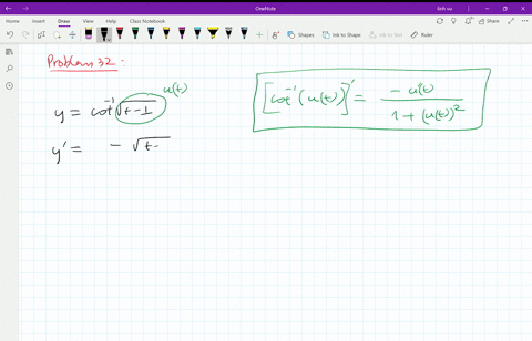 find-the-derivative-of-y-with-respect-to-the-appropriate-variable-ycot-1-sqrtt-1-2