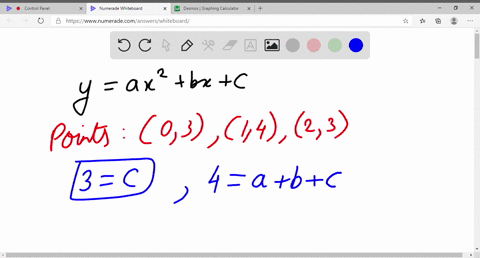 in-exercises-87-90-find-the-equation-of-the-parabola-ya-x2b-xc-that-passes-through-the-points-to-v-2