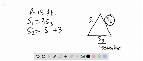 in-the-following-exercises-solve-using-the-properties-of-triangles-one-side-of-a-triangle-is-three-t