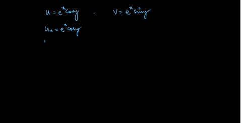 show-that-the-functions-u-and-v-satisfy-the-cauchy-riemann-equations-u_xv_y-and-u_y-v_x-uex-cos-y-ve