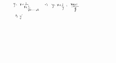 if-yxfrac1x-frac1x-frac1x-ldots-to-infty-then-prove-that-fracd-yd-xfracy2-y-x