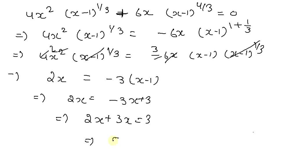 SOLVED:Solving an Equation Involving Rational Exponents Find all ...