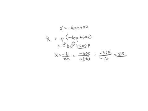 the-price-p-in-dollars-and-the-quantity-x-sold-of-a-certain-product-satisfy-the-demand-equation-x-6