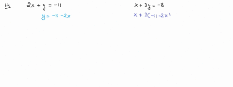 solve-each-system-by-substitution-beginarrayr2-xy-11-x3-y-8endarray