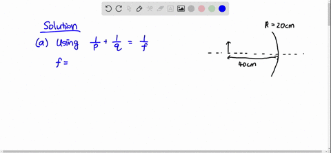 an-object-is-placed-400-mathrmcm-from-a-concave-mirror-of-radius-200-mathrmcm-a-find-the-location-of