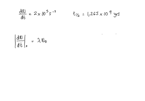 ii-calculate-the-mass-of-a-sample-of-pure-_1940-mathrmk-with-an-initial-decay-rate-of-20-times-105-m