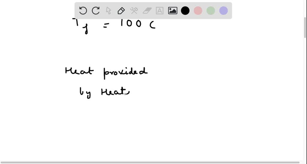 A small electric immersion heater is used to boil 136 g of water for a