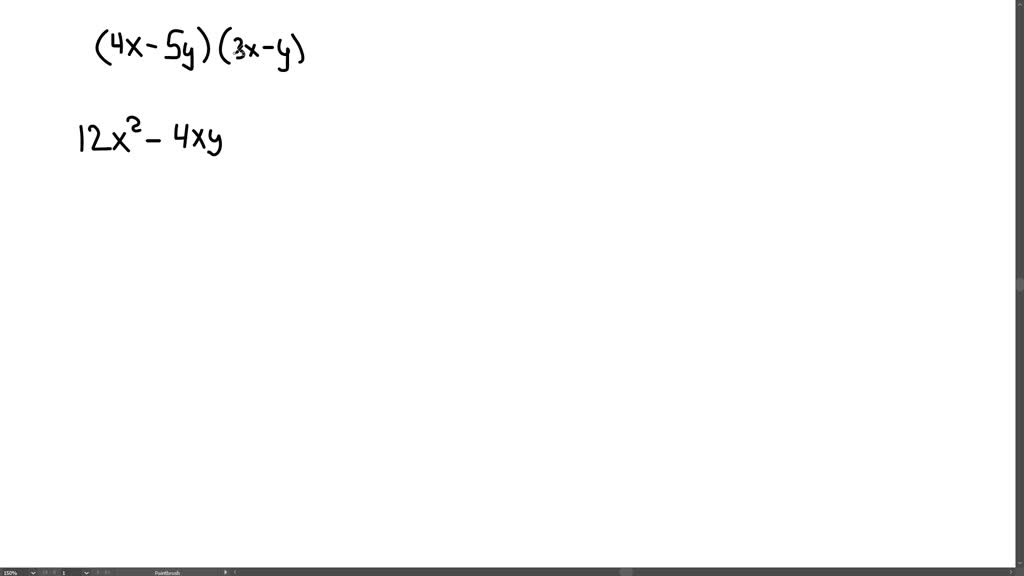 A Uso de FOIL Multiplique las expresiones algebraicas usando el método ...