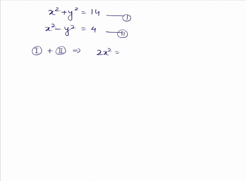 solve-beginaligned-x2y214-x2-y24-endaligned