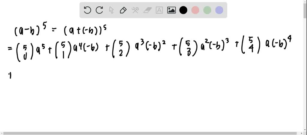 use the binomial theorem to expand 2a 2b 5