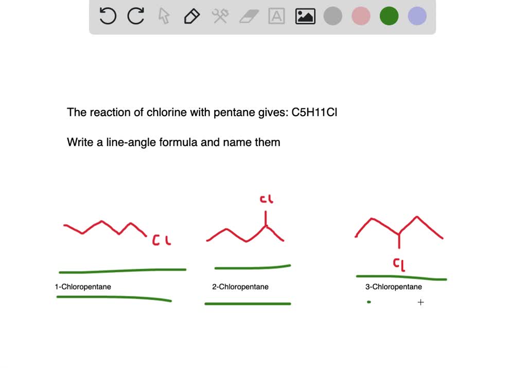 ⏩SOLVEDThe reaction of chlorine with pentane gives a mixture of