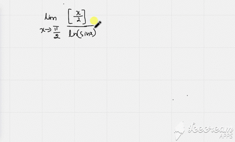 lim-_x-rightarrow-pi-2-fracleftfracx2rightln-sin-x-where-denotes-the-greatest-integer-function-a-doe