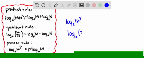 use-the-properties-of-logarithms-to-find-each-of-the-following-log-_2-165
