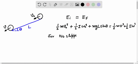 a-uniform-solid-sphere-of-radius-500-mathrmcm-and-mass-300-mathrmkg-starts-with-a-translational-spee