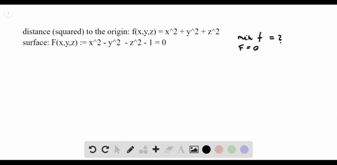 Solved Maximum Distance To A Point Find The Point On The Sphere X 2 Y 2 Z 2 4 Farthest From The Point 1 1 1