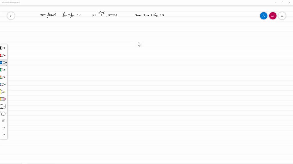 Solved Laplace Equations Show That If W F U V S