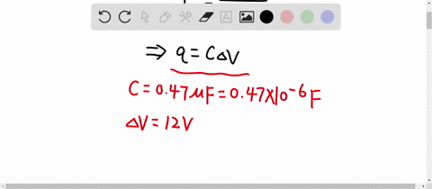 how-much-charge-is-stored-on-a-047-mu-mathrmf-capacitor-when-a-potential-difference-of-12-mathrmv-is