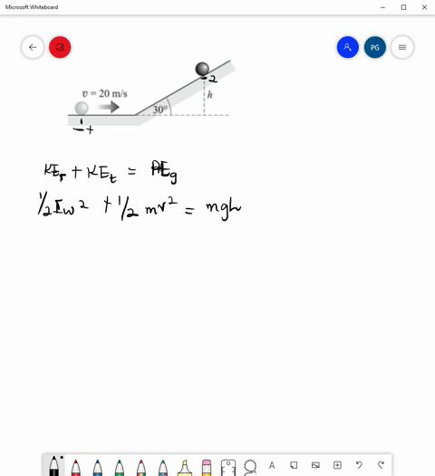 as-illustrated-in-fig-10-6-a-uniform-solid-sphere-rolls-on-a-horizontal-surface-at-20-mathrmm-mathrm