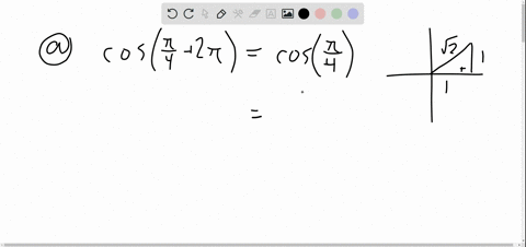 use-one-of-the-identities-cos-t2-pi-k-cos-t-or-sin-t2-pi-ksin-t-to-evaluate-each-expression-a-cos-le
