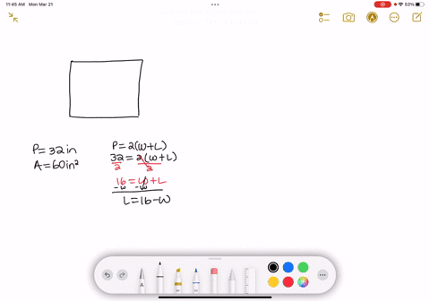 set-up-an-equation-and-solve-each-problem-the-perimeter-of-a-rectangle-is-32-inches-and-the-area-is-