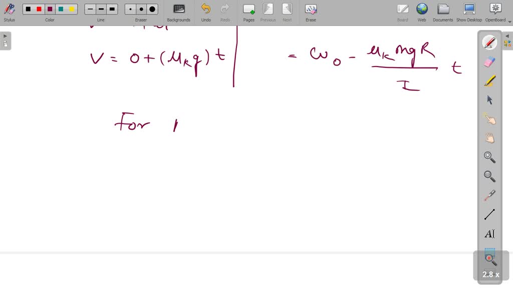 SOLVEDAt one moment, a bowling ball is both sliding and spinning on a