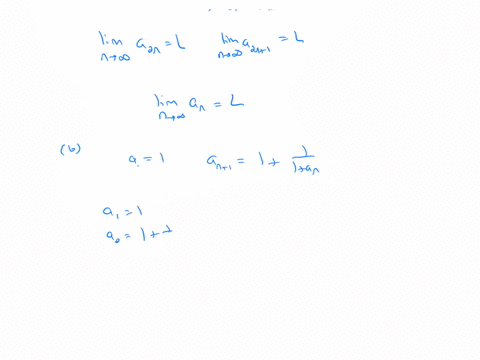 a-show-that-if-lim-_x-rightarrow-infty-a_2-nl-and-lim-_n-rightarrow-n-a_2-n1l-then-lefta_nright-is-c