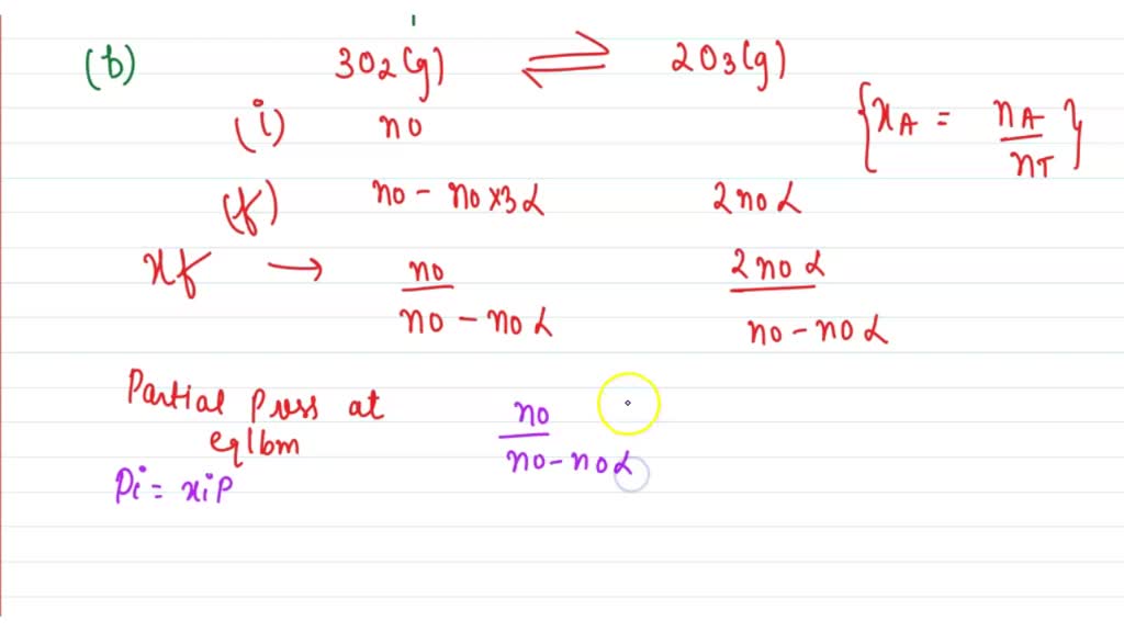 SOLVED:Consider The Equilibrium 3 O2(g) ⇋2 O3(g) A. Using The Data ...