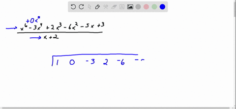 use-synthetic-division-to-perform-each-division-fracx6-3-x42-x3-6-x2-5-x3x2