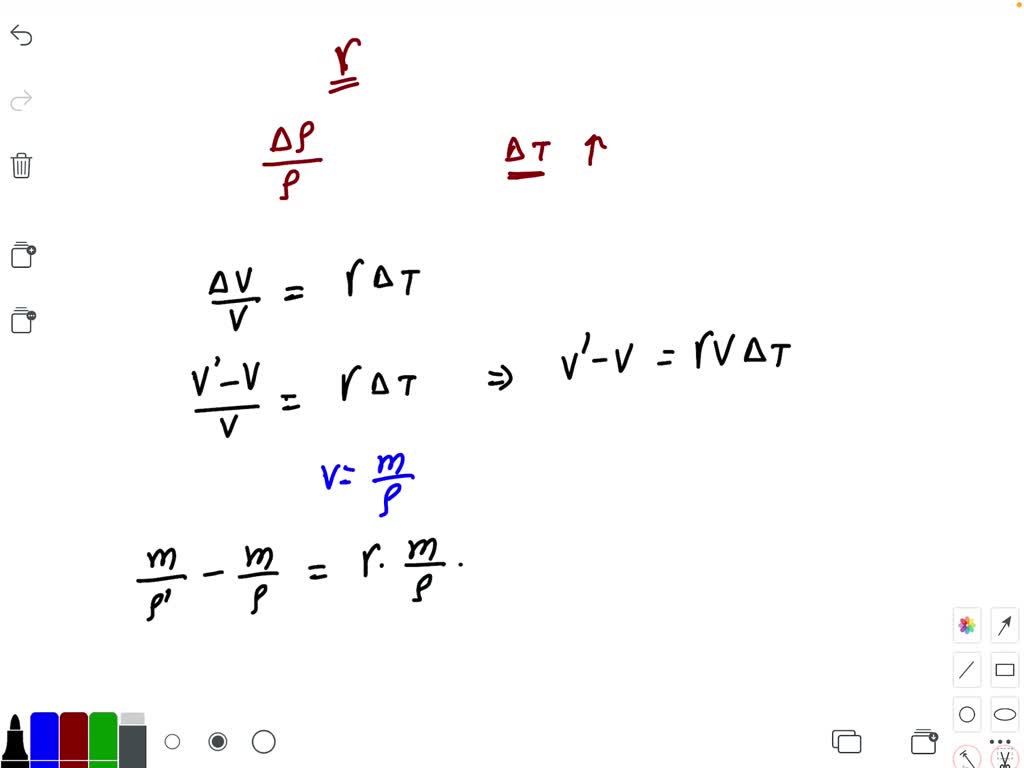 ⏩SOLVED:The coefficient of volume expansion of liquid is γ. The… | Numerade