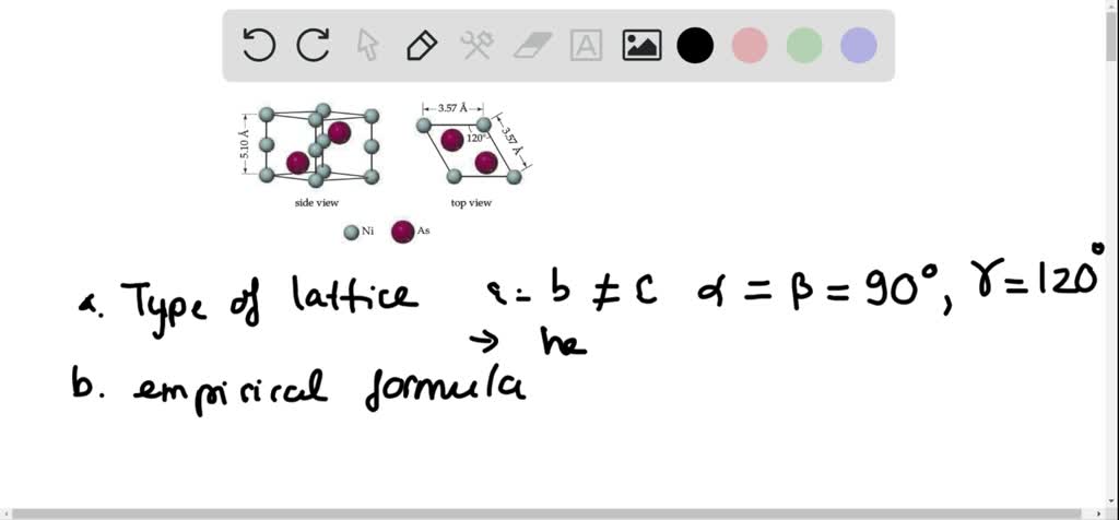 SOLVEDThe unit cell of nickel arsenide is shown