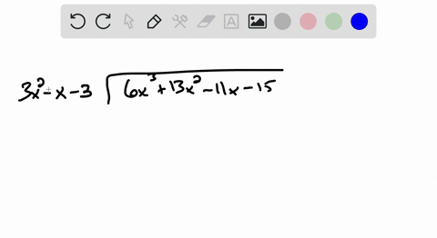 divide-using-long-division-state-the-quotient-qx-and-the-remainder-rx-frac6-x313-x2-11-x-153-x2-x--5