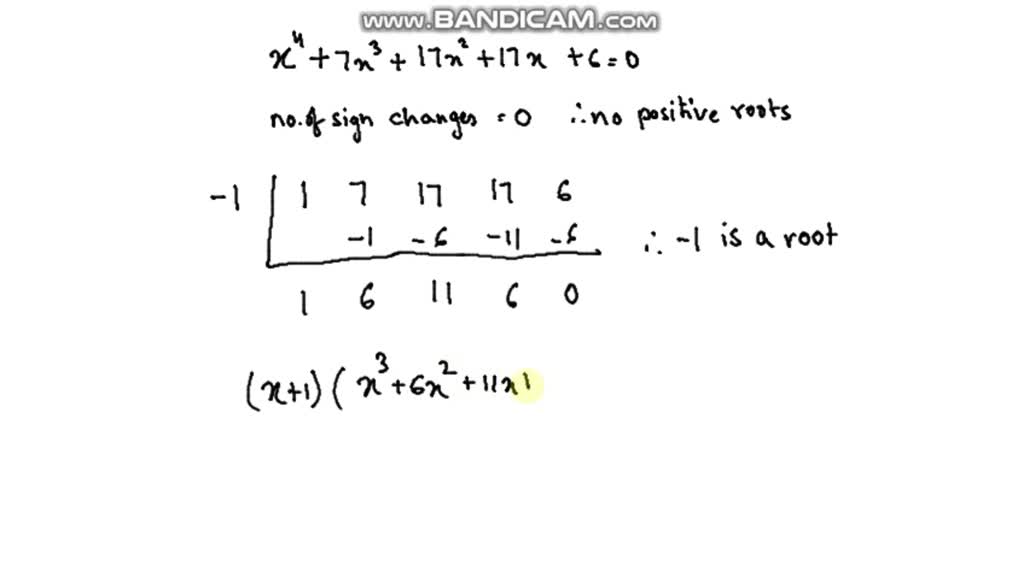 SOLVED:Use the rational root theorem, Descartes' rule of signs, and the ...