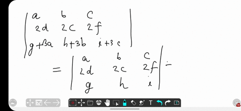 evaluate-the-determinant-given-that-leftbeginarraylll-a-b-c-d-e-f-g-h-i-endarrayright-6-leftbegina-6