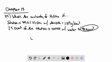 a-solution-of-490-h2so4-by-mass-has-a-density-of-139-gcm3-at-293-k-a-250-cm3-sample-of-this-solution