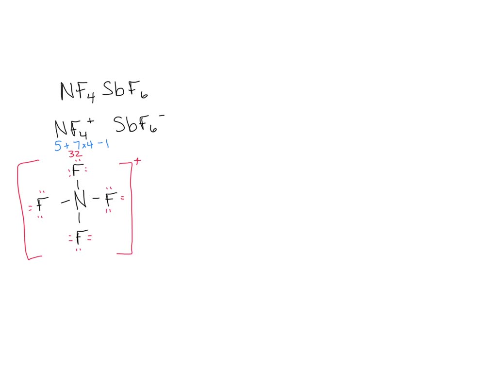 SOLVED: Reaction between NF3, F2, and SbF3 at 200^∘ C and 100 atm ...