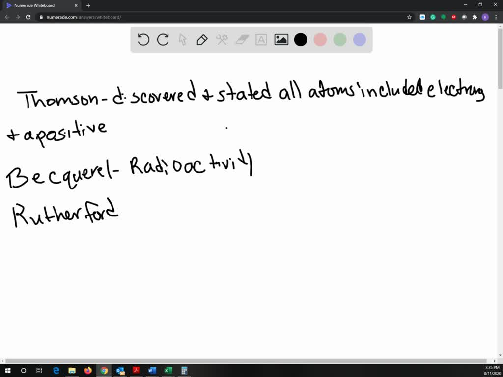 SOLVED:What major change was made in Thomson's model of the atom after ...