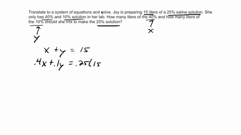 translate-to-a-system-of-equations-and-solve-joy-is-preparing-15-liters-of-a-25-saline-solution-she-