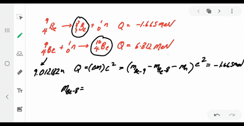 the-following-reactions-are-observed-_49-mathrmbemathrmn-rightarrow_410-mathrmbegamma-quad-q6812-mat
