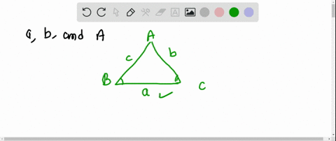 SOLVED:Assume a triangle ABC has standard labeling. (a) Determine ...
