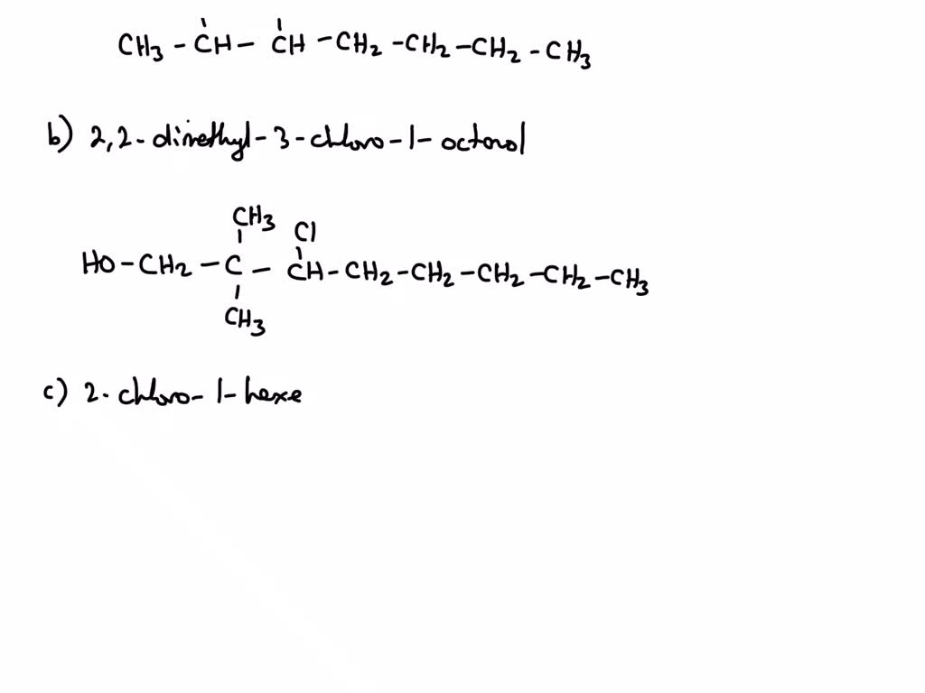 SOLVED Write A Structural Formula For Each Of The Following Compounds A 2 3 Dimethylheptane B