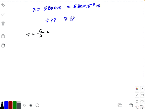 yellow-light-emitted-from-a-sodium-lamp-has-a-wavelength-lambda-of-580-mathrmnm-calculate-the-freque