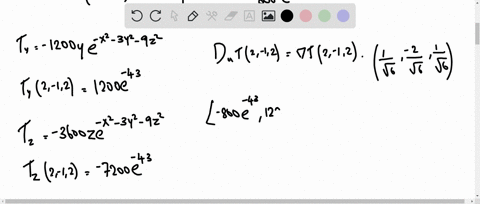 the-temperature-at-a-point-x-y-z-is-given-by-tx-y-z200-e-x2-3-y2-9-z2-a-find-the-rate-of-change-of-t
