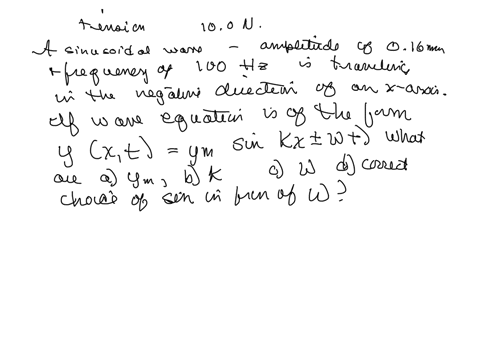 a-stretched-string-has-a-mass-per-unit-length-of-500-mathrmg-mathrmcm-and-a-tension-of-100-mathrmn-5