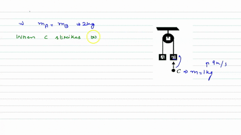 calculate-the-time-after-which-block-b-starts-moving-downwards-a-090-mathrms-b-1-mathrms-c-060-mathr