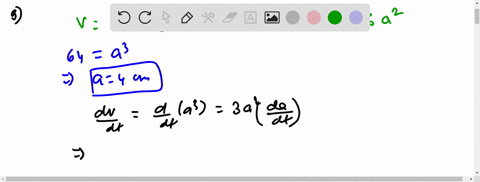 how-fast-is-the-surface-area-of-a-cube-changing-when-the-volume-of-the-cube-is-64-mathrmcm3-and-is-3