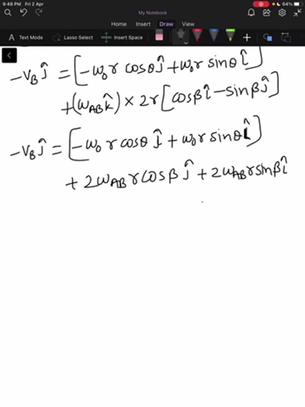 SOLVED: Determine The Angular Velocity ωA B Of Link A B And The ...