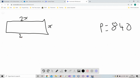 a-rectangle-is-twice-as-long-as-it-is-wide-the-perimeter-is-840-mathrmft-find-the-dimensions-of-the-