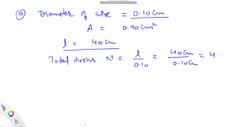 a-calculate-the-self-inductance-of-a-solenoid-that-is-tightly-wound-with-wire-of-diameter-010-mathrm